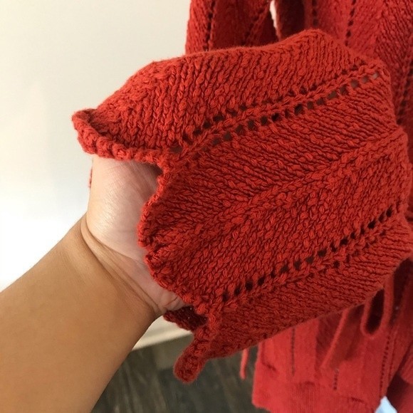 Anthropologie Meadow Rue Priscilla Pointelle Cardigan - Small - Picture 4 of 10